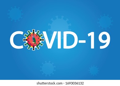 Illustrated Covid-19 Flag for the Country of  Dominica