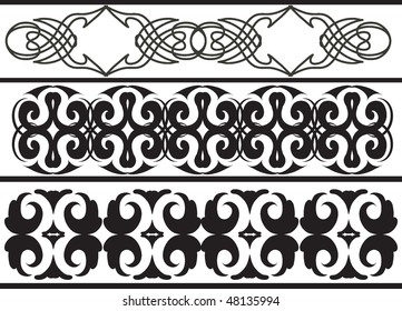 illustrated decorative designs in vector format