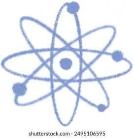 An illustrated diagram featuring icons representing the formulas of chemical elements and molecules