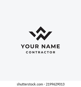 Illustrated Elegant Letter W Logo Template