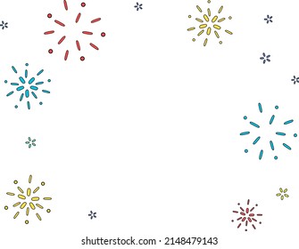 illustrated firecrackers Illustration, card, festival. an anniversary