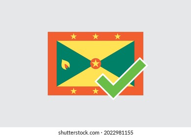 Bandera ilustrada para el país de Granada