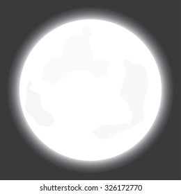 Illustrated Flat Lunar phases