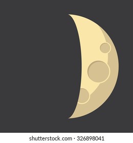 Illustrated Flat Lunar phases