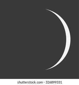 Illustrated Flat Lunar phases