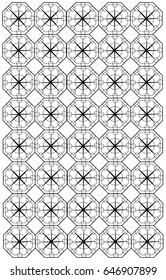  illustrated floral pattern design black and white colors
