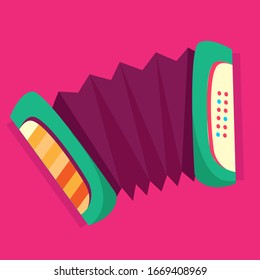 
ILLUSTRATED FOLKLOR COLORFUL ACCORDION ICON