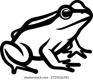 Ilustrado un Arte vectorial de rana