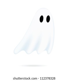 Illustrated Ghost Cartoon Vector Stock Vector (Royalty Free) 112378328 ...