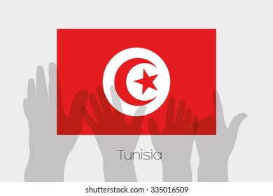 Illustrated Ghost Hands with the Flag of Turkey