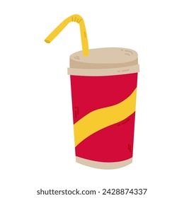  illustrated  glass of soda water