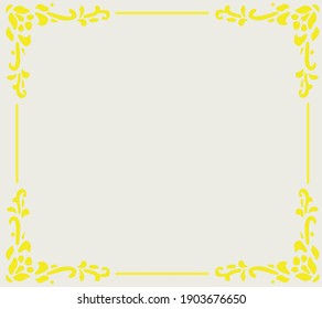 Illustrated graphic frames are perfect for certificate and award frames for someone and also for vector photo frames