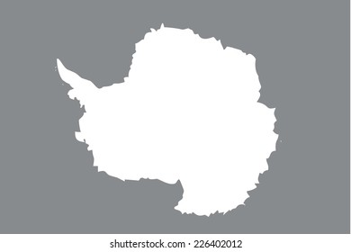 An Illustrated grayscale flag of the country of Antartica