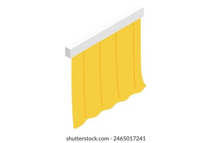 Illustrated guide to soundproof and noise-blocking curtains for noise reduction in rental properties, Vector Illustration