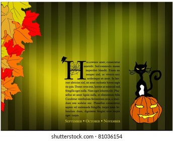 illustrated Halloween background