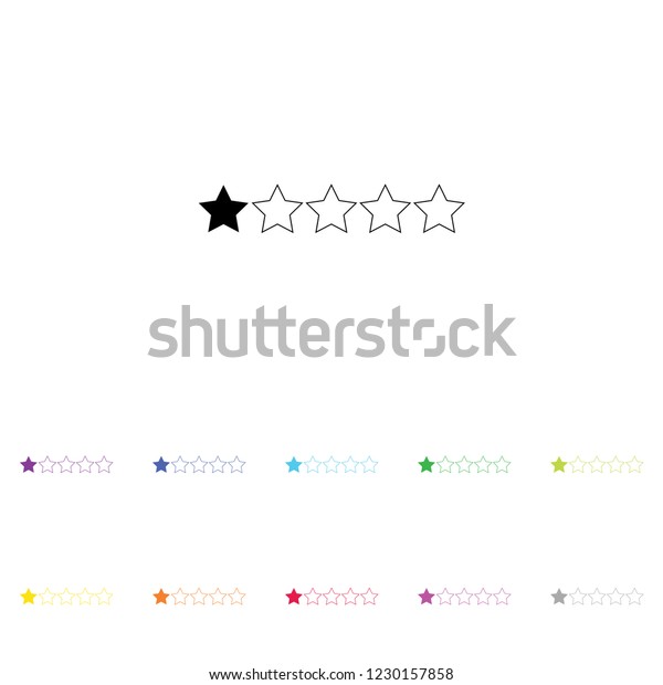 Illustrated Icon Array Colours On White Stock Vector (Royalty Free ...