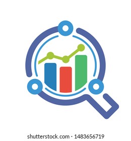 Illustrated Icon With The Concept Of A Smart Tech Business Analysis System