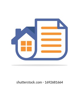 Icono ilustrado con un concepto de documento interno.