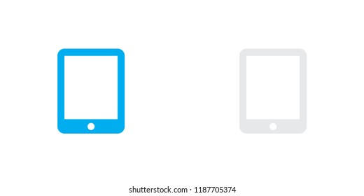 An Illustrated Icon Isolated on a Background - Tablet