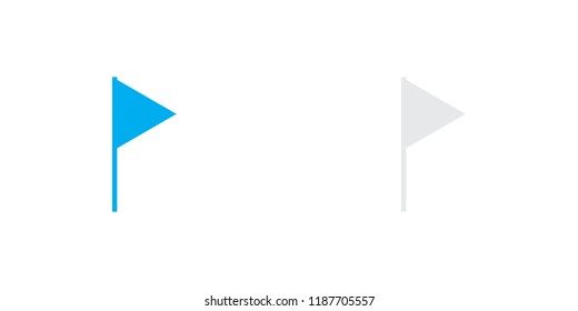 An Illustrated Icon Isolated on a Background - Triangle Flag