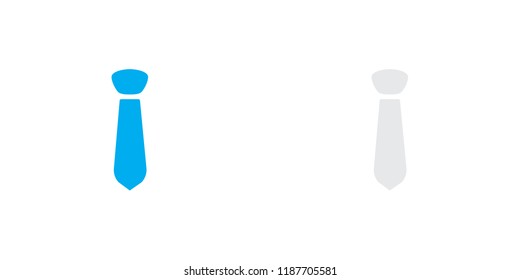 An Illustrated Icon Isolated on a Background - Tie