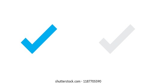 An Illustrated Icon Isolated on a Background - Tick Success