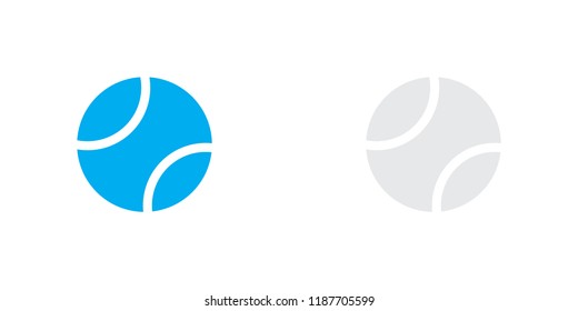 An Illustrated Icon Isolated on a Background - Tennis Ball
