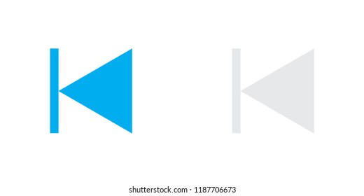 An Illustrated Icon Isolated on a Background - Step Backward