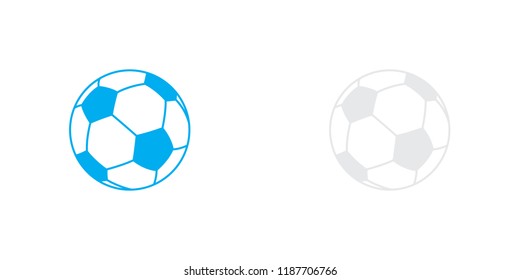 An Illustrated Icon Isolated on a Background - Soccer Ball