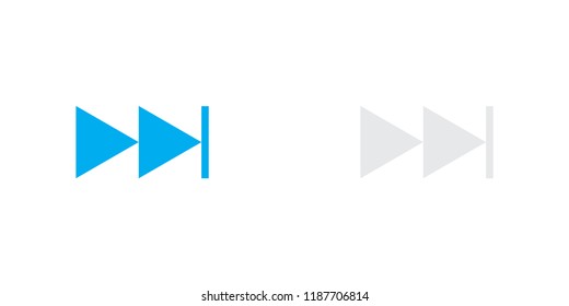 An Illustrated Icon Isolated on a Background - Skip Forward Fast