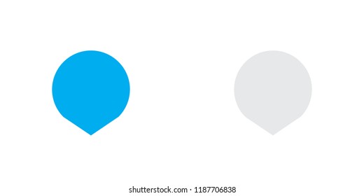 An Illustrated Icon Isolated on a Background - Short Map Pointer