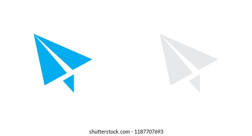 An Illustrated Icon Isolated on a Background - Paper Plane