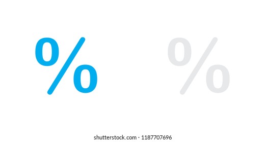 An Illustrated Icon Isolated on a Background - Percent
