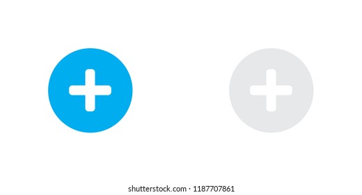 An Illustrated Icon Isolated on a Background - Round Plus Selected