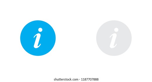 An Illustrated Icon Isolated on a Background - Round Information
