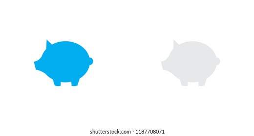 An Illustrated Icon Isolated on a Background - Pig