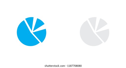 An Illustrated Icon Isolated on a Background - Pie Chart