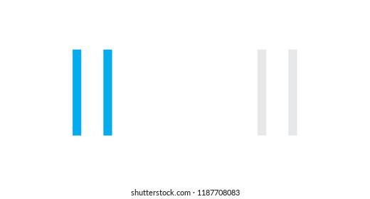 An Illustrated Icon Isolated on a Background - Pause