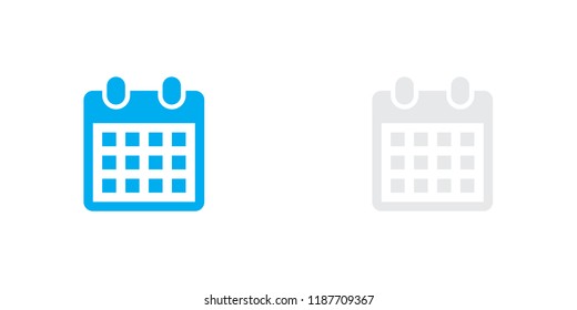 An Illustrated Icon Isolated on a Background - Monthly Calendar