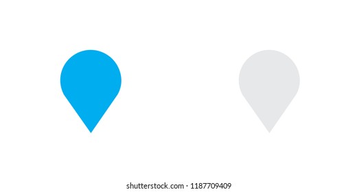 An Illustrated Icon Isolated on a Background - Long Map Pointer