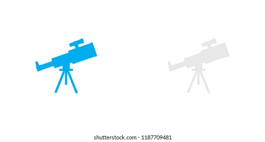 An Illustrated Icon Isolated on a Background - Large Telescope