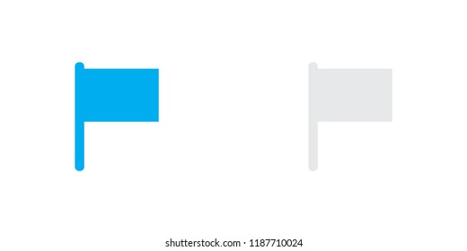 An Illustrated Icon Isolated on a Background - Flag