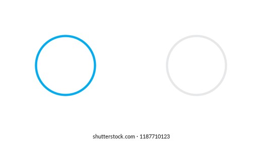 An Illustrated Icon Isolated on a Background - Empty Pie Chart