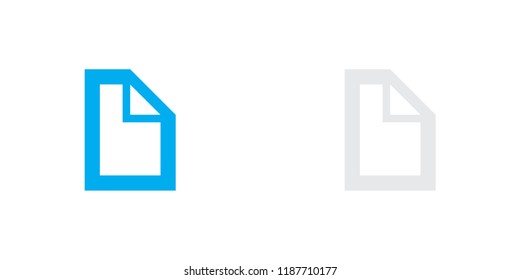 An Illustrated Icon Isolated on a Background - Document Folded Corner