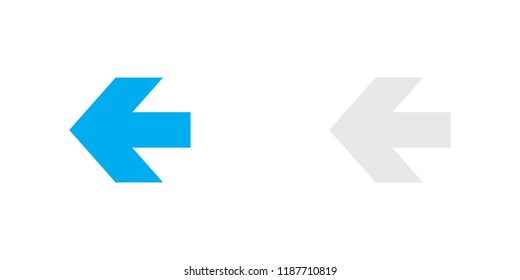 An Illustrated Icon Isolated on a Background - Arrow Left