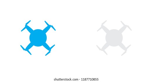 An Illustrated Icon Isolated on a Background - Circular Drone