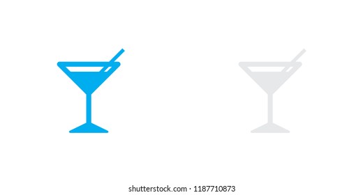 An Illustrated Icon Isolated on a Background - Cocktail