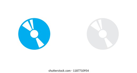 An Illustrated Icon Isolated on a Background - CD