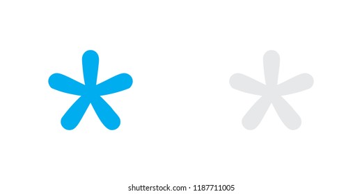 An Illustrated Icon Isolated on a Background - Blobbed Star