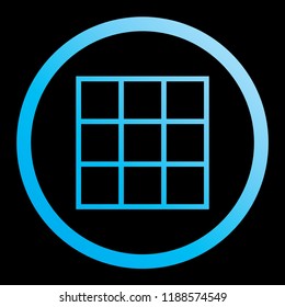 An Illustrated Icon Isolated on a Background - Web Wireframe 9 Way Split